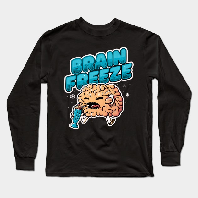 Brain Freeze - Funny Summer Ice Cream Gift Long Sleeve T-Shirt by eduely